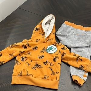 Jurassic park toddler sweat suite